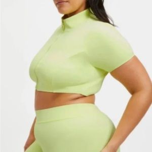 GOOD AMERICAN Compression Swim Shirt | Key Lime | X-4 | NWT